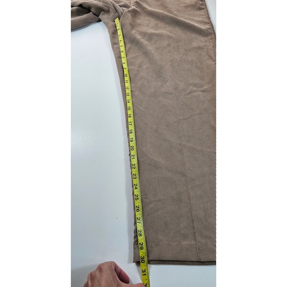 NWT alfred dunner classic fit pants combed corduroy khaki beige pull on sz 20 ^ - Picture 8 of 8